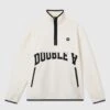 Double A By Wood Wood Jay Zip Fleece Sweatshirt 10676684 -Kleiderliebe Laden 10245612 2487 0005 Off white Main