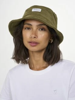 KnowledgeCotton Apparel Bucket Hat 10690312 -Kleiderliebe Laden 4210001 1068 Burned Olive Extra 1