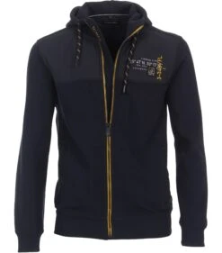 Casa Moda Sweatjacke Mit Kapuze Materialmix 10700325