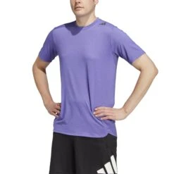 Adidas Designed For Training Aeroready Hiit Colour-Shift Training T-Shirt 10680848 -Kleiderliebe Laden IB9102 4 APPAREL On Model Front View transparent