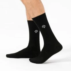 Morotai Socken 10670823 -Kleiderliebe Laden U 214S404 01RibbedLogoSocks Black 003